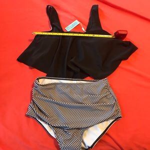 High waist tankini large